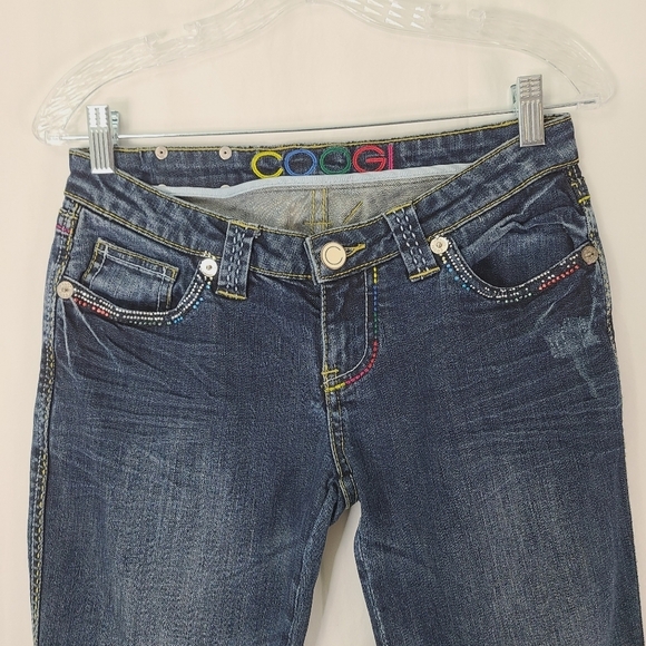 Coogie Straight Leg Blue Jeans Size 7/8 - Picture 3 of 14